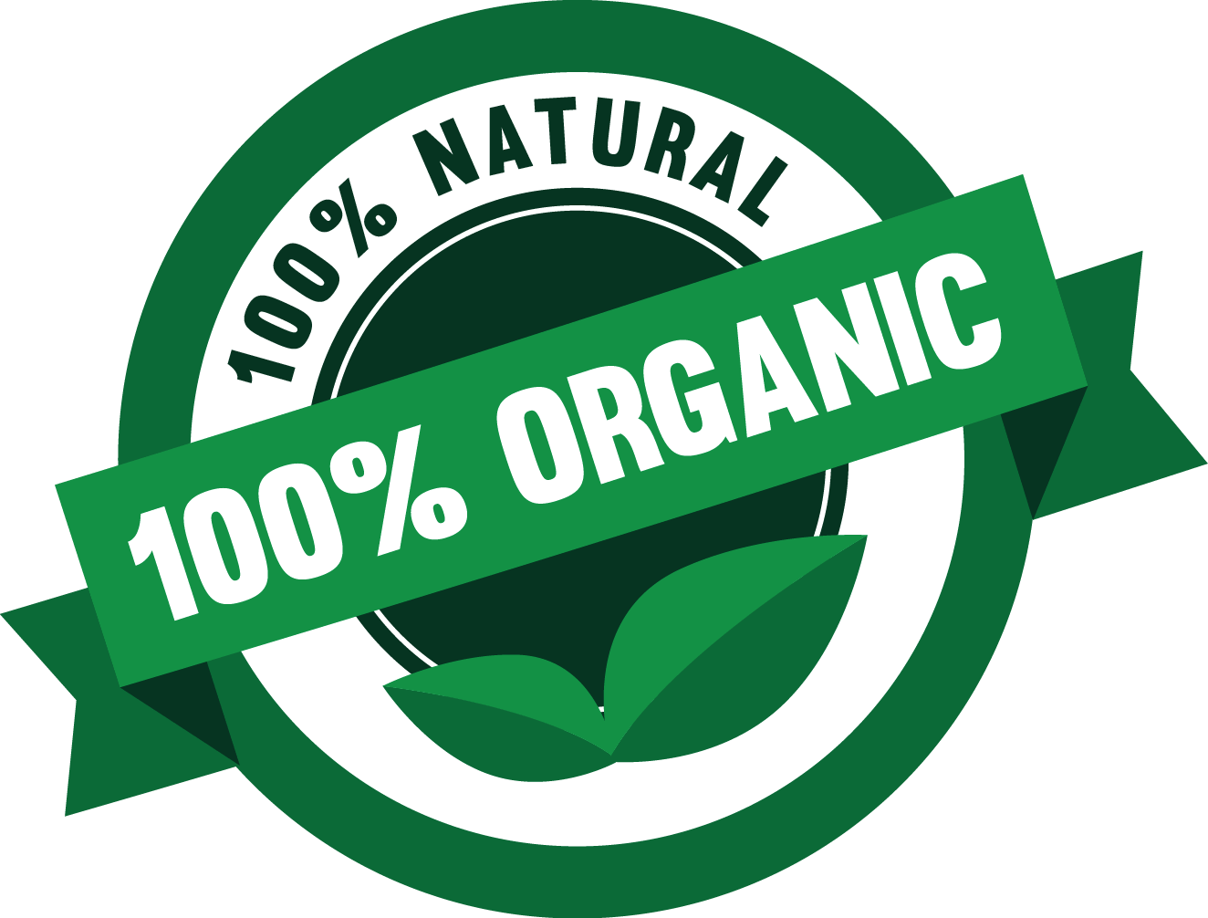 100% Organic Badge